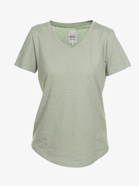 Blue Sportswear - Andrea Flamé V-halset T-shirt - Dame - Spring Green