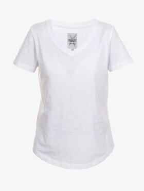 Blue Sportswear - Andrea Flamé V-halset T-shirt - Dame - White