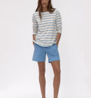 Blue Sportswear - Asma Langærmet Striped Bluse - Dame - Ecru/Fresh Blue