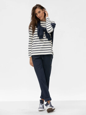 Blue Sportswear - Asma Langærmet Striped Bluse - Dame - Ecru/New Navy