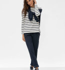 Blue Sportswear - Asma Langærmet Striped Bluse - Dame - Ecru/Smoked Rose