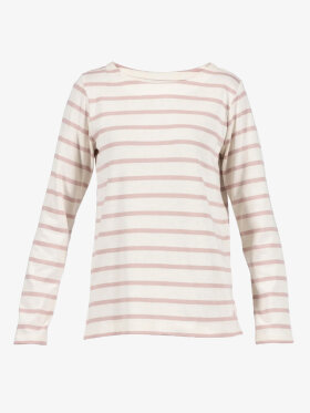 Blue Sportswear - Asma Langærmet Striped Bluse - Dame - Ecru/Smoked Rose