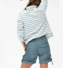 Blue Sportswear - Barbara Striped Halfzip Polo Bluse - Dame - Ecru/New Navy