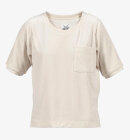 Blue Sportswear - Birka Velvet Kortærmet Bluse - Dame - Kit (Beige)