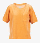 Blue Sportswear - Birka Velvet Kortærmet Bluse - Dame - Sunrise (orange)