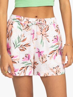 Roxy - Women's Lekeitio Break Beach Shorts - Dame - Snow White Tropical