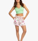 Roxy - Women's Lekeitio Break Beach Shorts - Dame - Snow White Tropical