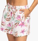 Roxy - Women's Lekeitio Break Beach Shorts - Dame - Snow White Tropical