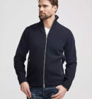 Holebrook - Men's Måns Knitted Zip Windproof Sweater - Herre - Navy