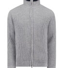 Holebrook - Men's Ragnar Fullzip Windproof Wool Sweater - Herre - Light Grey