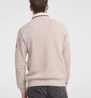 Holebrook - Men's Classic Rib Windproof Halfzip Sweater - Herre - Khaki