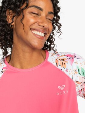 Roxy - Women's Printed Long Sleeve UV T-shirt - Dame - White Happy Tropical