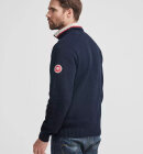 Holebrook - Men's Classic Rib Windproof Halfzip Sweater - Herre - Navy