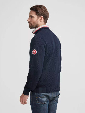 Holebrook - Men's Classic Rib Windproof Halfzip Sweater - Herre - Navy