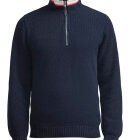 Holebrook - Men's Classic Rib Windproof Halfzip Sweater - Herre - Navy