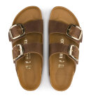 Birkenstock - Women's Arizona Big Buckle Læder Sandaler - Dame - Cognac - Smal