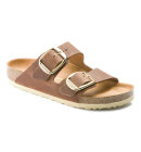 Birkenstock - Women's Arizona Big Buckle Læder Sandaler - Dame - Cognac - Smal