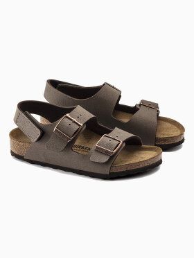 Birkenstock - Kids Milano Birko-Flor Nubuklæder Sandaler - Børn - Mocha - Normal