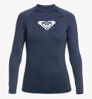 Roxy - Women's Whole Hearted Long Sleeve UV T-shirt - Dame - Mood Indigo (mørkeblå)