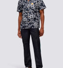 Sundek - Men's Allov Hibiscus SS Shirt - Herre - Vintage Black