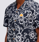 Sundek - Men's Allov Hibiscus SS Shirt - Herre - Vintage Black