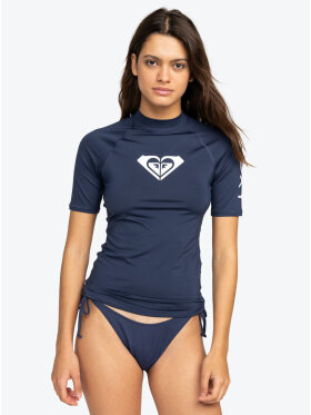 Roxy - Women's Whole Hearted Short Sleeve UV T-shirt - Dame - Mood Indigo (mørkeblå)