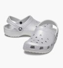 Crocs - Toddler Classic Glitter Clog Crocs - Børn (19-28) - Silver Glitter