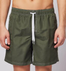 Sundek - Men's Iconic Stretch Waist Mid-Length Badeshorts - Herre - Army Green