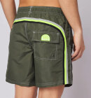 Sundek - Men's Iconic Stretch Waist Mid-Length Badeshorts - Herre - Army Green