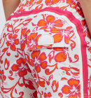 Sundek - Women's Coast Board Hibiscus Swimming Shorts - Dame - Off White (Pink)