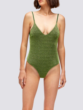 Sundek - Women's Lurex One-Piece Swimsuit - Dame - Lime