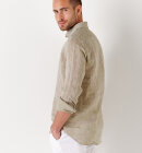 Europann - Men's Jonas Chemise Hørskjorte - Herre - Khaki