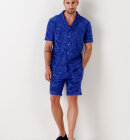 Europann - Men's Dan Jacquard Terry Shorts - Royal Blue