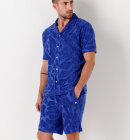 Europann - Men's Dan Jacquard Terry Shorts - Royal Blue