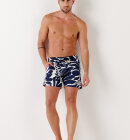 Europann - Men's Pietro Leaf Badeshorts - Herre - Marine