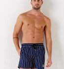 Europann - Men's Sid Striped Badeshorts - Herre - Marine