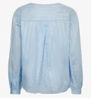 Freequent - Women's Simi Bluse - Dame - Chambray Blue w. Silver