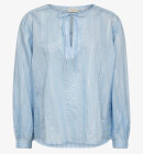 Freequent - Women's Simi Bluse - Dame - Chambray Blue w. Silver
