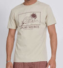 Lightning Bolt - Men's Palm Tree Organic T-shirt - Herre - Beige