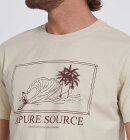 Lightning Bolt - Men's Palm Tree Organic T-shirt - Herre - Beige