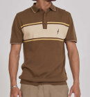 Lightning Bolt - Men's Striped Polo T-shirt - Herre - Brown