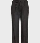 Freequent - Women's Lava Hør Ankelbukser - Dame - Black