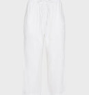 Freequent - Women's Lava Hør Ankelbukser - Brilliant White