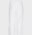 Freequent - Women's Lava Hør Ankelbukser - Brilliant White