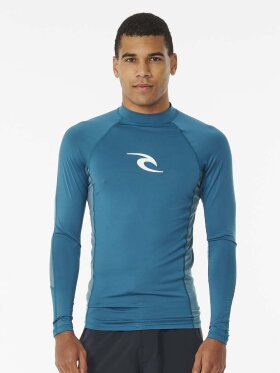 Rip Curl - Men's Waves UPF 50+ Perf L/S UV T-shirt - Herre - Deep Ocean