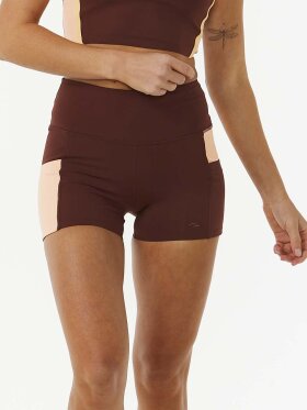 Rip Curl - Women's Run Swim Surf Revival Shorts - Dame - Plum