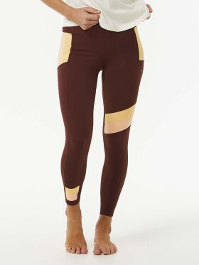 Rip Curl - Women's Run Swim Surf Revival Trænings Leggings - Dame - Plum