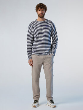 North Sails - Men's Langærmet Stripe Jersey - Herre - Combo Stripe