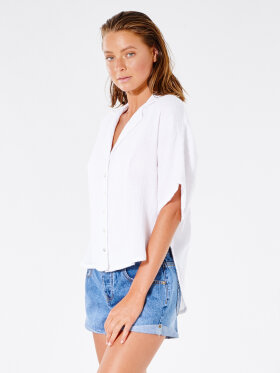 Rip Curl - Women's Premium Surf Short Sleeve Skjorte - Dame - White