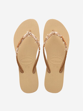 Havaianas - Slim Glitter Klipklapper - Dame - Sand Gold